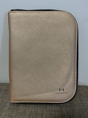 Halston Metallic Rose Gold Jewelry Organizer